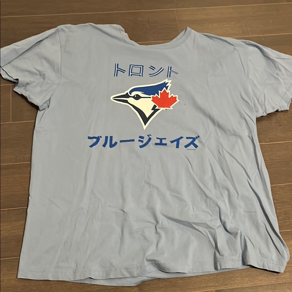 Blue Graphic T-Shirt with Logo